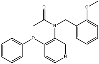 N-[(2-Methoxyphenyl)methyl]-N-(4-phenoxy-3-pyridinyl)acetamide Struktur