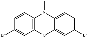 10H-Phenoxazine, 3,7-dibromo-10-methyl- Struktur