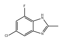 1H-Benzimidazole, 5-chloro-7-fluoro-2-methyl- Struktur