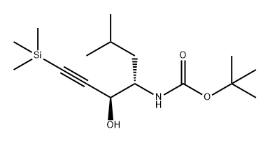 Carbamic acid, [(1S,2S)-2-hydroxy-1-(2-methylpropyl)-4-(trimethylsilyl)-3-butynyl]-, 1,1-dimethylethyl ester (9CI)