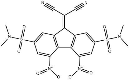 9-(dicyanomethylene)-4,5-bisnitro-N~2~,N~2~,N~7~,N~7~-tetramethyl-9H-fluorene-2,7-disulfonamide Struktur