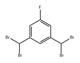 Benzene, 1,3-bis(dibromomethyl)-5-fluoro- Struktur