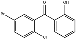 Methanone, (5-bromo-2-chlorophenyl)(2-hydroxyphenyl)- Struktur