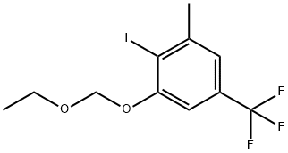 Benzene, 1-(ethoxymethoxy)-2-iodo-3-methyl-5-(trifluoromethyl)- Struktur