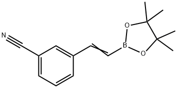 Benzonitrile, 3-[2-(4,4,5,5-tetramethyl-1,3,2-dioxaborolan-2-yl)ethenyl]- Struktur