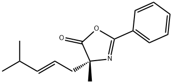 5(4H)-Oxazolone, 4-methyl-4-[(2E)-4-methyl-2-penten-1-yl]-2-phenyl-, (4R)-