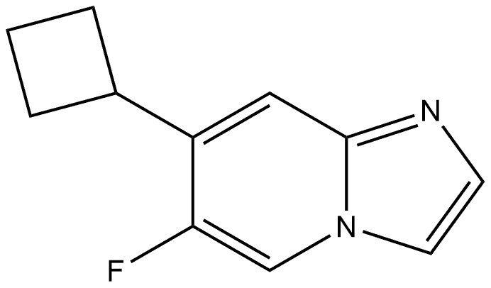 7-Cyclobutyl-6-fluoroimidazo[1,2-a]pyridine Struktur