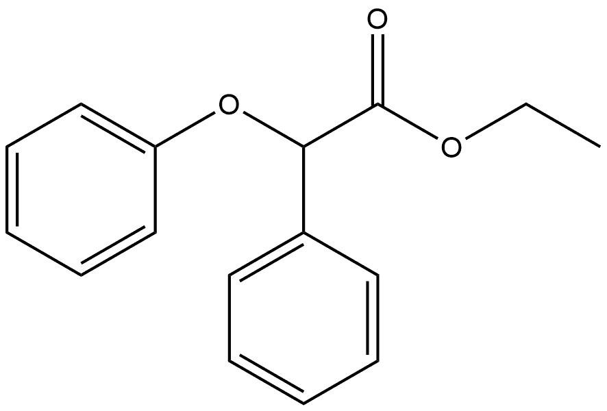 Benzeneacetic acid, α-phenoxy-, ethyl ester Struktur