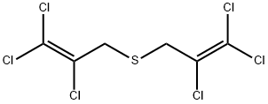 1-Propene, 1,1,2-trichloro-3-[(2,3,3-trichloro-2-propen-1-yl)thio]- Struktur