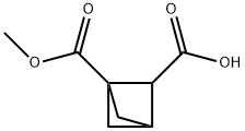 Bicyclo[1.1.1]pentane-1,2-dicarboxylic acid, 1-methyl ester Struktur