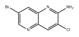 1,5-Naphthyridin-2-amine, 7-bromo-3-chloro- Struktur