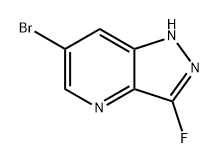 1H-Pyrazolo[4,3-b]pyridine, 6-bromo-3-fluoro- Struktur