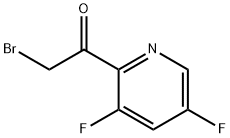 Ethanone, 2-bromo-1-(3,5-difluoro-2-pyridinyl)- Struktur