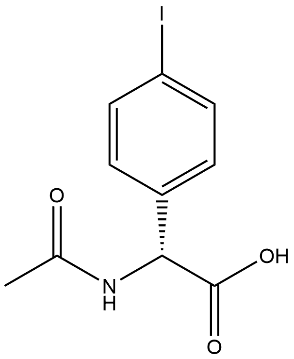 N-Ac-R-4-Iodophenylglycine Struktur