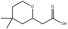 Tetrahydro-4,4-dimethyl-2H-pyran-2-acetic acid Struktur