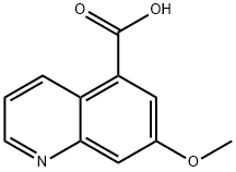 5-Quinolinecarboxylic acid, 7-methoxy- Struktur