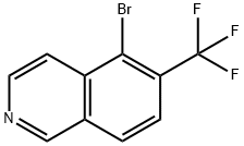 Isoquinoline, 5-bromo-6-(trifluoromethyl)- Struktur