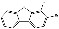 3-Bromo-4-chlorodibenzofuran Struktur