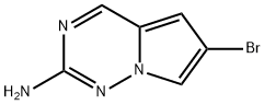 Pyrrolo[2,1-f][1,2,4]triazin-2-amine, 6-bromo- Struktur