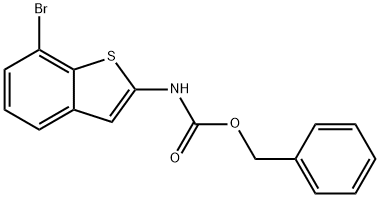 Carbamic acid, N-(7-bromobenzo[b]thien-2-yl)-, phenylmethyl ester Struktur