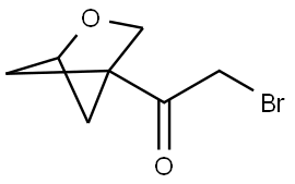 2-bromo-1-(2-oxabicyclo[2.1.1]hexan-4-yl)ethanone Struktur