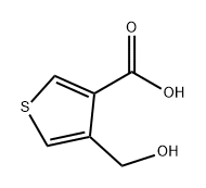 3-Thiophenecarboxylic acid, 4-(hydroxymethyl)- Struktur