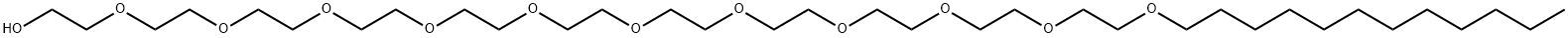 3,6,9,12,15,18,21,24,27,30,33-Undecaoxapentatetracontan-1-ol Struktur