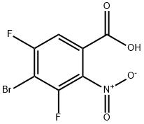 Benzoic acid, 4-bromo-3,5-difluoro-2-nitro- Struktur