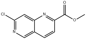 1,6-Naphthyridine-2-carboxylic acid, 7-chloro-, methyl ester Struktur