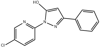 1H-Pyrazol-5-ol, 1-(5-chloro-2-pyridinyl)-3-phenyl- Struktur