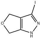 1H-Furo[3,4-c]pyrazole, 4,6-dihydro-3-iodo- Struktur