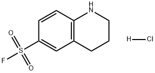 6-Quinolinesulfonyl fluoride, 1,2,3,4-tetrahydro-, hydrochloride (1:1) Struktur