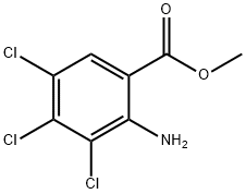 Benzoic acid, 2-amino-3,4,5-trichloro-, methyl ester Struktur