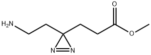 Methyl 3-(2-aminoethyl)-3H-diazirine-3-propanoate Struktur