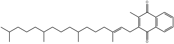 1,4-Naphthalenedione, 2-methyl-3-[(2E)-3,7,11,15-tetramethyl-2-hexadecen-1-yl]- Struktur