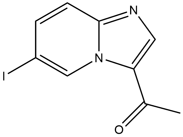 3-Acetyl-6-iodoimidazo[1,2-a]pyridine Struktur