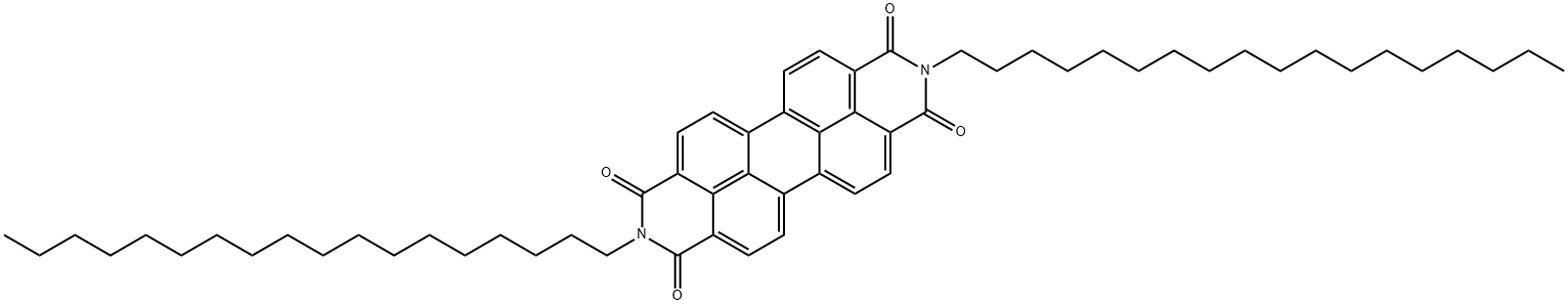 N,N'-dioctadecyl-3,4,9,10-perylenedicarboxiMide Struktur