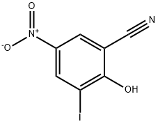 2-Hydroxy-3-iodo-5-nitrobenzonitrile Struktur