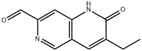 1,6-Naphthyridine-7-carboxaldehyde, 3-ethyl-1,2-dihydro-2-oxo- Struktur