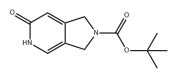 2H-Pyrrolo[3,4-c]pyridine-2-carboxylic acid, 1,3,5,6-tetrahydro-6-oxo-, 1,1-dimethylethyl ester Struktur