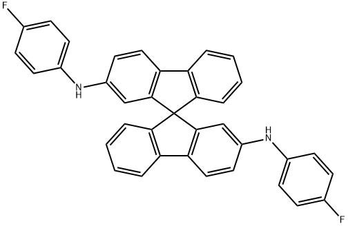 9,9'-Spirobi[9H-fluorene]-2,2'-diamine, N2,N2'-bis(4-fluorophenyl)- Struktur