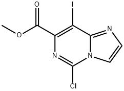 Methyl 5-chloro-8-iodoimidazo[1,2-c]pyrimidine-7-carboxylate Struktur