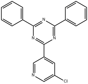 1,3,5-Triazine, 2-(5-chloro-3-pyridinyl)-4,6-diphenyl- Struktur