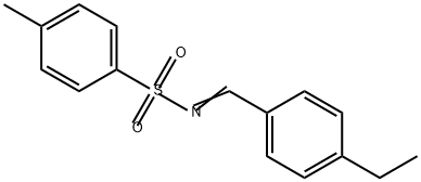 Benzenesulfonamide, N-[(4-ethylphenyl)methylene]-4-methyl- Struktur