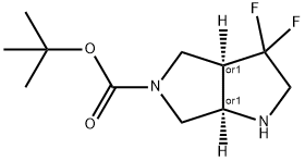 REL-(3AS,6AS)-3,3-二氟六氫吡咯并[3,4-B]吡咯-5(1H)-羧酸叔丁酯, 2597334-02-4, 結(jié)構(gòu)式