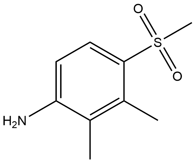 2,3-Dimethyl-4-(methylsulfonyl)benzenamine Struktur