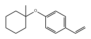 Benzene, 1-ethenyl-4-[(1-methylcyclohexyl)oxy]- Struktur