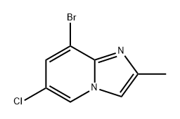 8-bromo-6-chloro-2-methylimidazo[1,2-a]pyridine Struktur