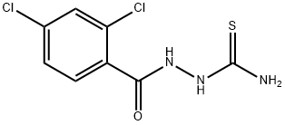 Benzoic acid, 2,4-dichloro-, 2-(aminothioxomethyl)hydrazide Struktur