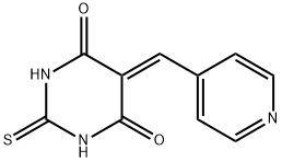 4,6(1H,5H)-Pyrimidinedione, dihydro-5-(4-pyridinylmethylene)-2-thioxo- Struktur